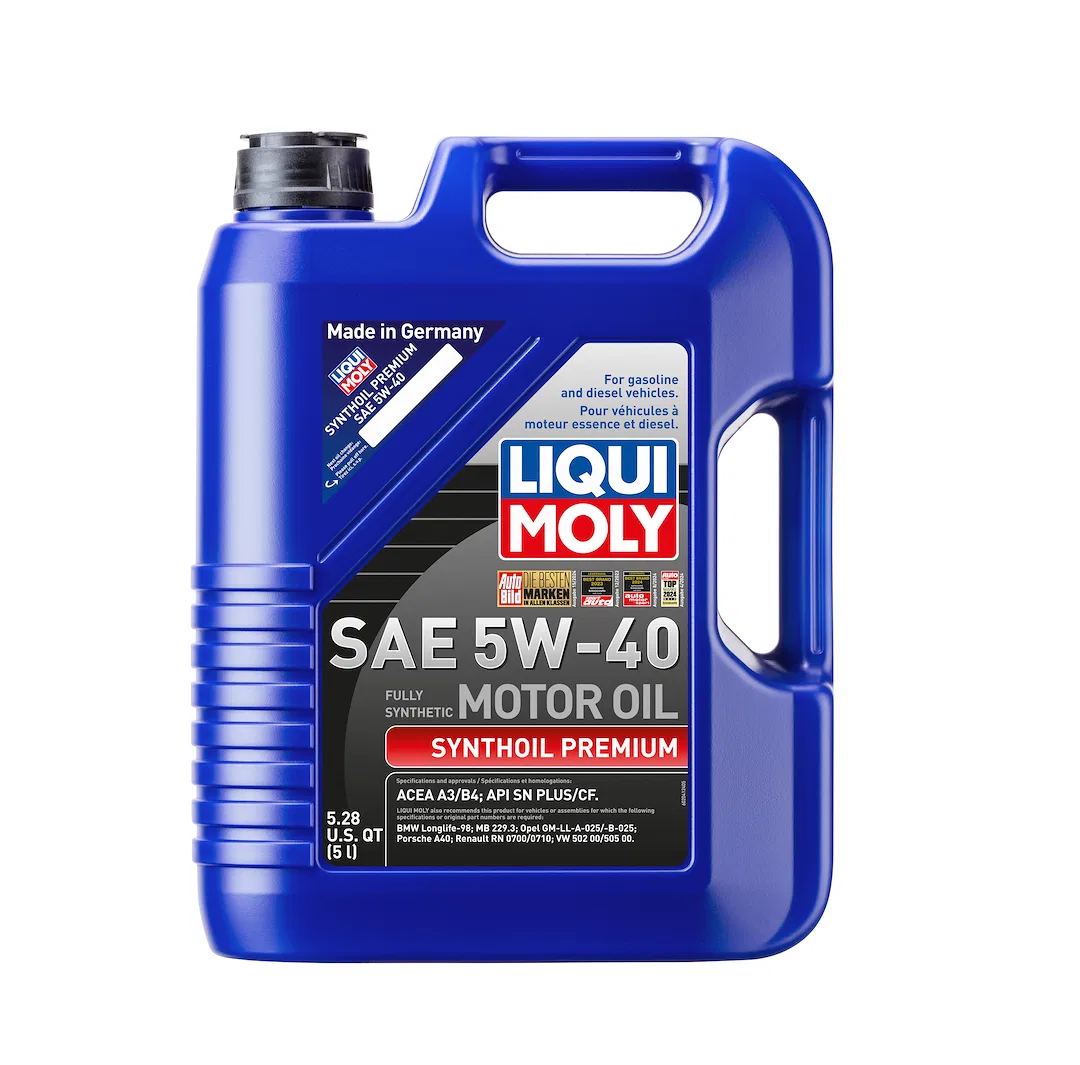 2041 – LIQUI MOLY Oil, SAE 5W-40 Synthetic 5 Liter Jug Single